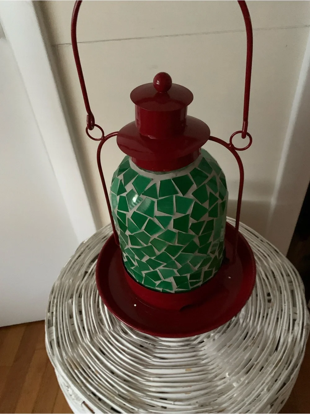 Mosaic Hanging Bird Feeder Dome Sm To Med Birds: bird motif